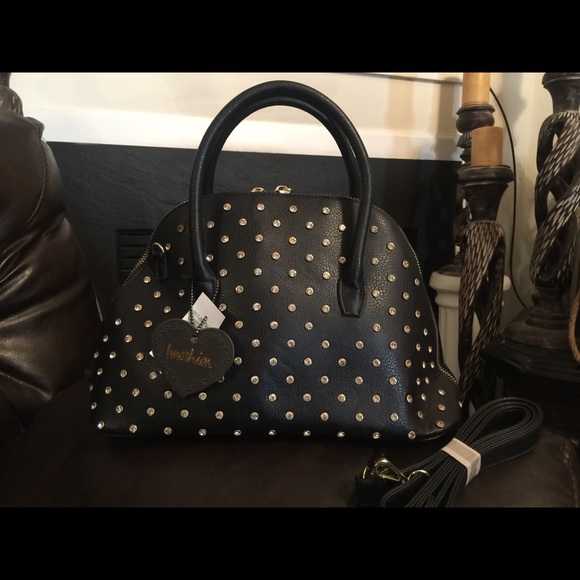 Imoshion Handbags - Handbag with studs  10L top, 15L bottom, 9 1/2H